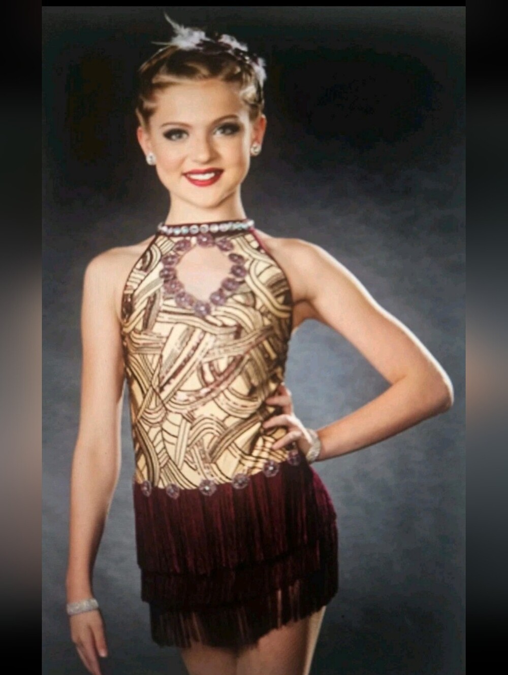 New With Tags Glamour Dance Costume "Life is Just a Bowl of Cherries" CM